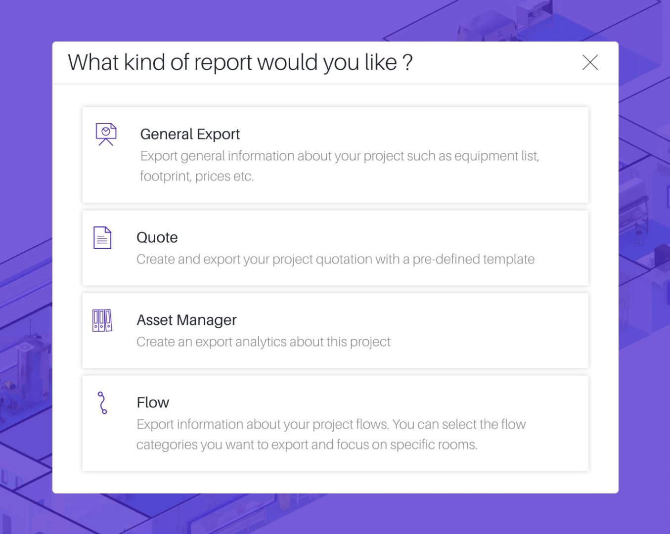 Report Options HakoBio Close-Up