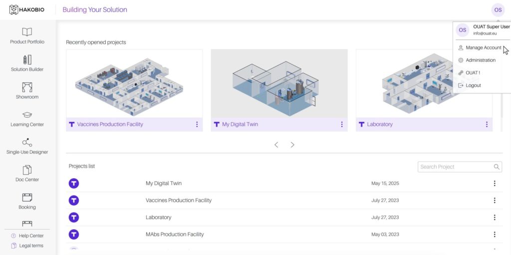 Manage Account HakoBio